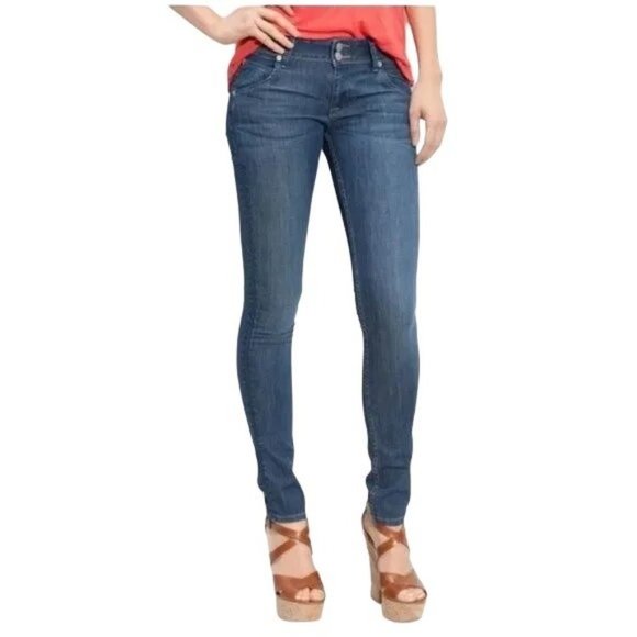 Hudson Collin Flap Skinny Jeans in Crete Dark Wash W422TIL Tencel Size 26 - Picture 10 of 10